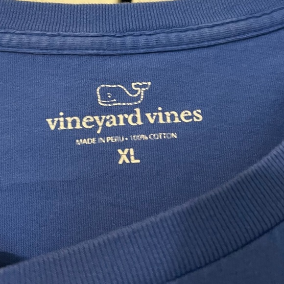 Vineyard Vines Flag Whale Short Sleeve Pocket Tee - Picture 4 of 7
